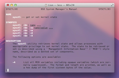 OS X Lion Terminal