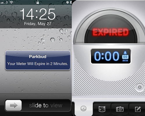 notifications in parkbud
