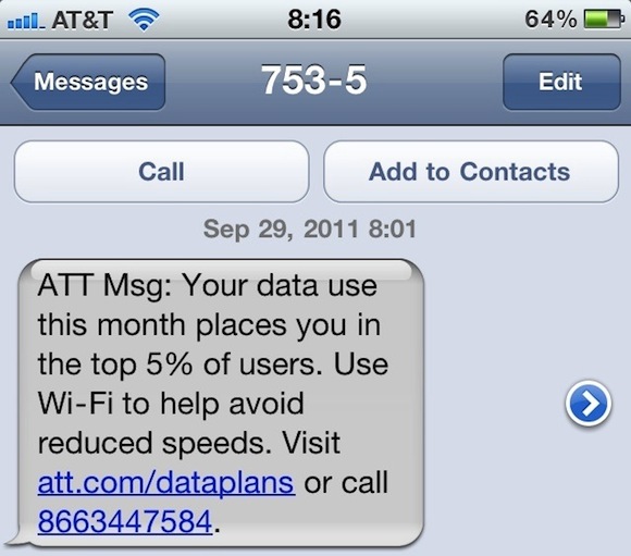 AT&T iPhone Throttling