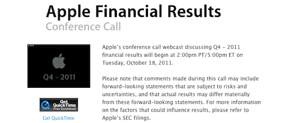Apple Financial Results