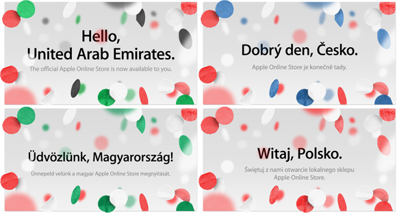 Apple New International Online Stores