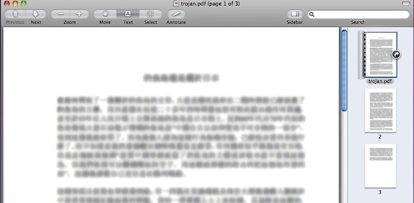 Infected PDF Sample