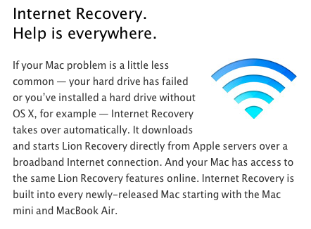 Lion Internet Recovery