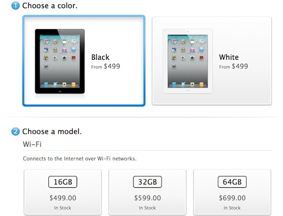 iPad 2 Order Page