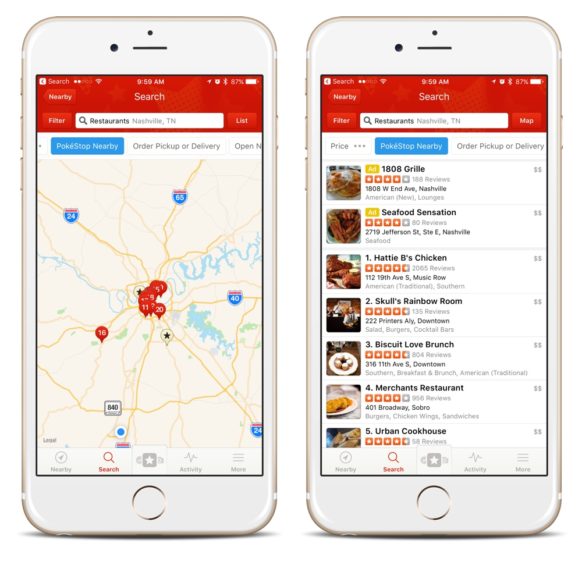 Yelp App Adds 'PokéStop Nearby' Filter to App and Website Listings Yelp App Adds 'PokéStop Nearby' Filter to App and Website Listings