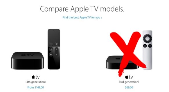 Apple Discontinues 3rd-Generation Apple TV, Removes it from Online Store Apple Discontinues 3rd-Generation Apple TV, Removes it from Online Store