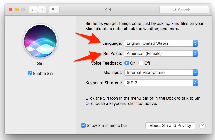 change language word for mac