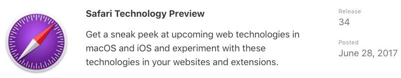 Safari Technology Preview 34 for Mac Release Offers Bug Fixes and Performance Improvements Safari Technology Preview 34 for Mac Release Offers Bug Fixes and Performance Improvements