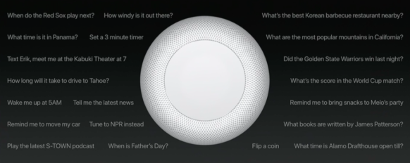 apple hompod commands