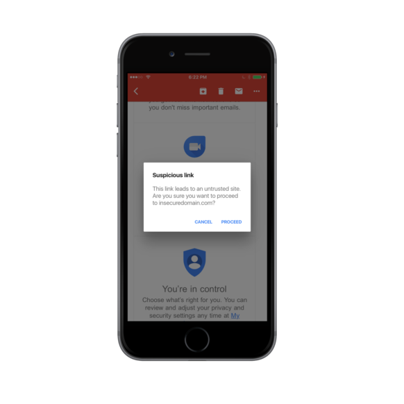 Google Debuts Anti-Phishing Feature for iOS Version of Gmail App Google Debuts Anti-Phishing Feature for iOS Version of Gmail App