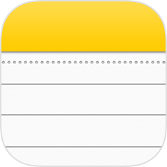 Image result for Notes App (iOS) logo