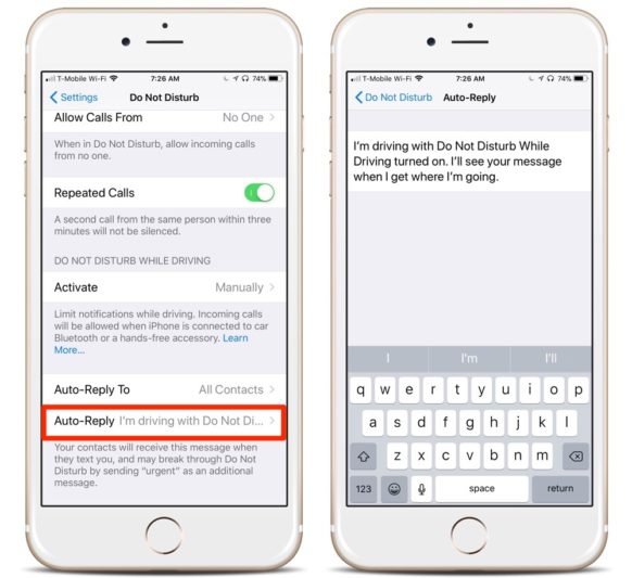 How to Custom Auto-Reply to Texts While Driving on Your iPhone Running iOS 11 How to Custom Auto-Reply to Texts While Driving on Your iPhone Running iOS 11
