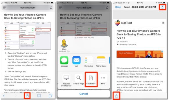 How To Save a Safari Webpage as a PDF with iOS 11 How To Save a Safari Webpage as a PDF with iOS 11