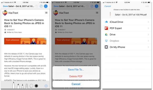 How To Save a Safari Webpage as a PDF with iOS 11 How To Save a Safari Webpage as a PDF with iOS 11