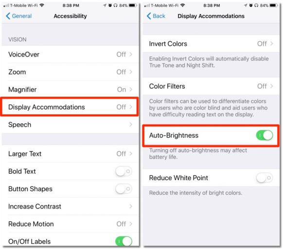 How To Find Your iPhone's Auto-Brightness Switch in iOS 11 How To Find Your iPhone's Auto-Brightness Switch in iOS 11