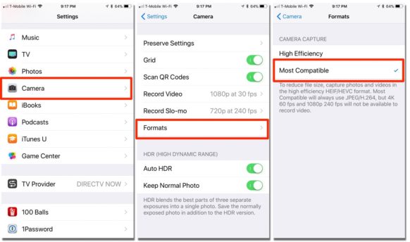 How to Set Your iPhone's Camera Back to Saving Photos as JPEG in iOS 11 How to Set Your iPhone's Camera Back to Saving Photos as JPEG in iOS 11
