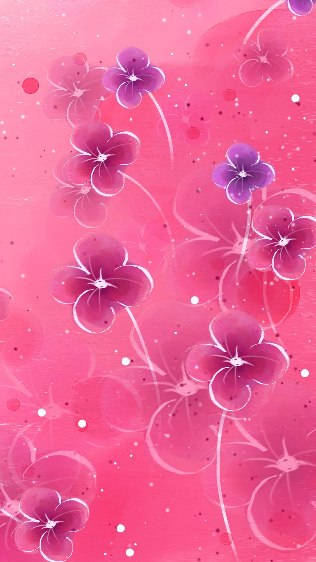 Iphone Pretty Pink Flowers Wallpaper - Images Gallery