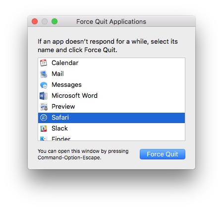 how to delete force close on mac