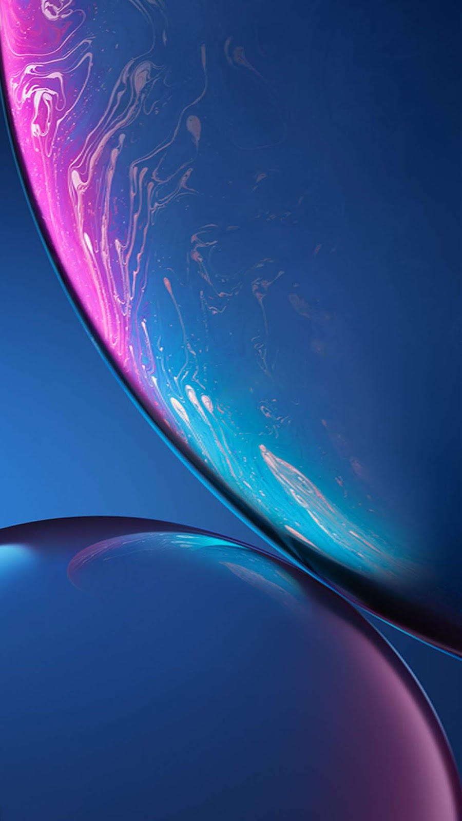 iPhone XR wallpaper - blue - MacTrast