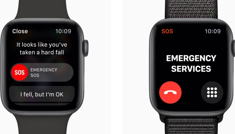 apple watch series 4 detect hard fall