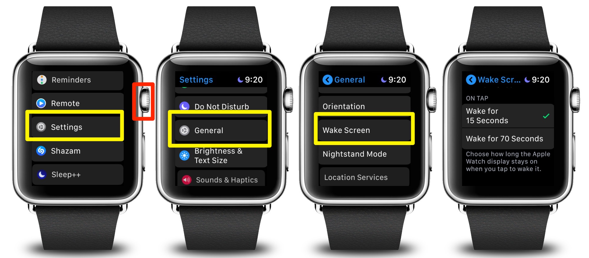 How To Adjust the Length of the 'Tap to Wake' Time for Your Apple Watch's Display How To Adjust the Length of the 'Tap to Wake' Time for Your Apple Watch's Display