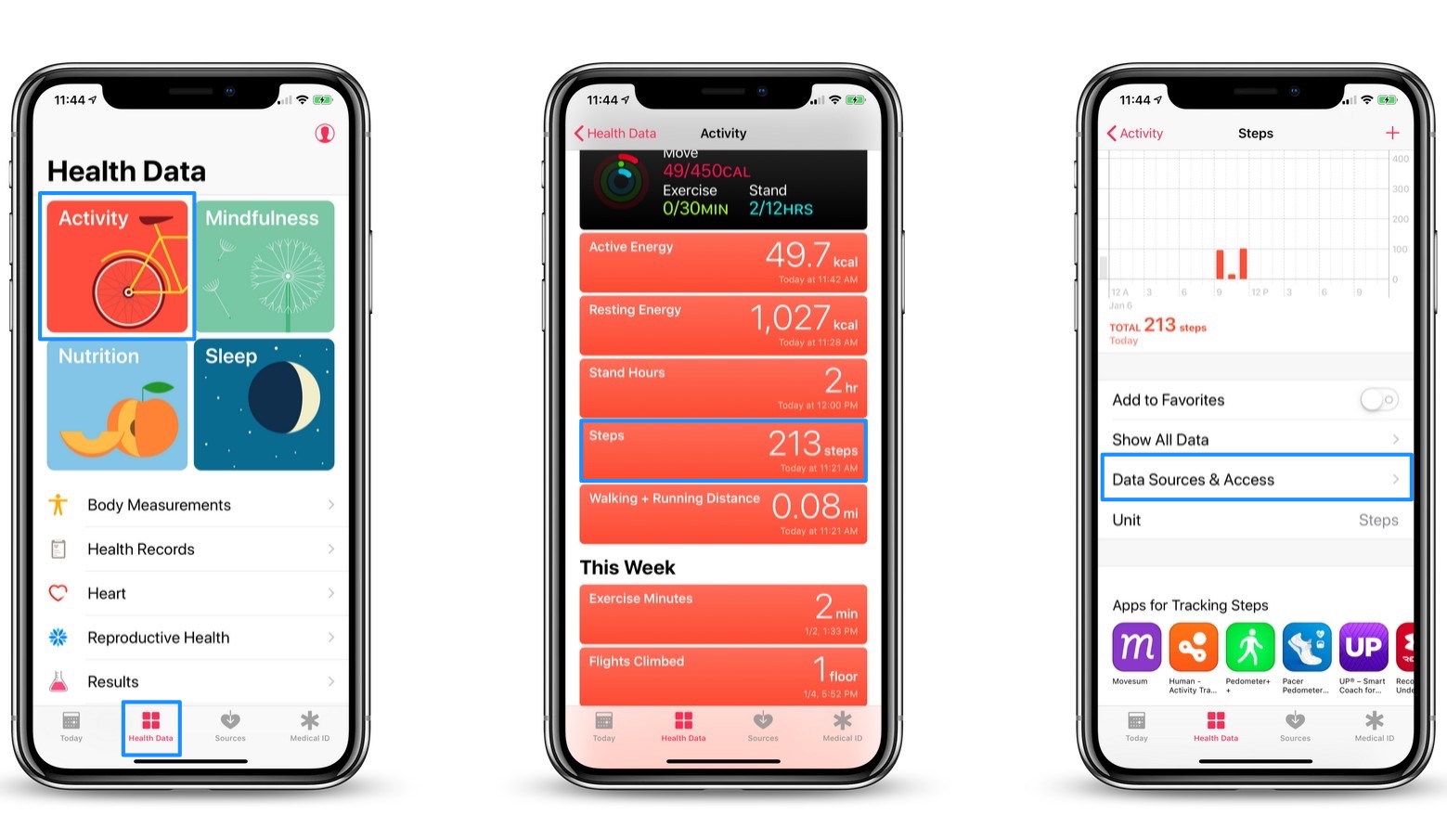 how to sync apple watch steps to apple health