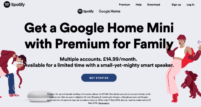 spotify google home mini uk